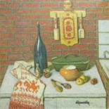 EUGENY NIKOLAEVICH IGUMNOV (Russian 1926-2001) 'Kitchen counter', 1986, oil on canvas,