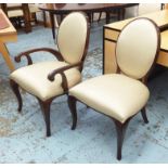 DINING CHAIRS, a set of eight, Art Deco style, (to match the previous lot) 101cm H.
