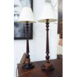 BESSELINK & JONES TABLE LAMPS, a pair, with shades, 67cm H.