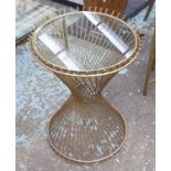 WINE TABLE, French, 1950s inspired gilt finish, 69cm H.