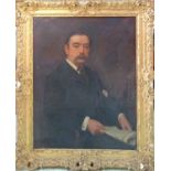 PHILIP STREATFEILD (English 1879-1915) 'Portrait of Mr Luke Hansard' and 'Portrait of Mrs Hansard',