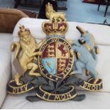 ROYAL COAT OF ARMS, polychrome finish.