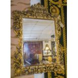 FLORENTINE WALL MIRROR, 19th century Italian,