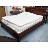 SLEIGH BED, 6ft bed frame, with Hästens electronic adjustable base,