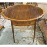 PEMBROKE TABLE, George III mahogany,