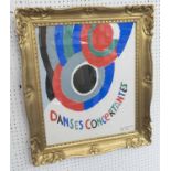 SONIA DELAUNAY 'Danses concertantes', lithograph, signed and dated in the plate, 58cm x 45cm,