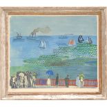 RAOUL DUFY 'La mer', lithograph, edition 5000, numbered, 60cm x 59cm, framed and glazed.