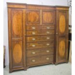 WARDROBE, Edwardian mahogany,