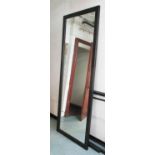 MIRROR, of large proportions, in a wooden frame, 241cm x 90cm.