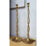 CANDLESTICKS, a pair, 59cm H.