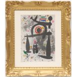 JOAN MIRO 'Untitled', 1971, original lithograph, printed by Mourlot, 37cm x 28cm,