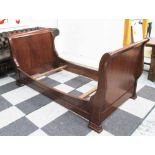 LIT DE BATEAU, from Simon Horn single 3ft bed in mahogany finish, no base or mattress.