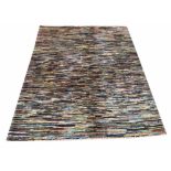 CONTEMPORARY GABBEH RUG, 195cm x 140cm, Missoni inspired stripe design.