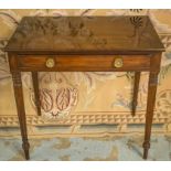 WRITING TABLE, 19th century mahogany, stamped Wilkinson, Ludgate Hill,