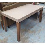 WRITING TABLE, contemporary, with two drawers, 75cm H.