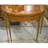 CARD TABLE, George III, satinwood,