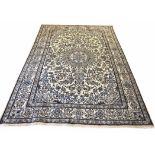 FINE PERSIAN PART SILK NAIN CARPET, 305cm x 200cm,