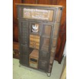 FRENCH PHARMACY STYLE CABINET, enclosing shelves and multiple drawers, 97cm W x 166cm H x 32cm D.