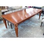 DINING TABLE, French Empire style, extendable with one leaf, 250cm L x 110cm D x 88cm H.