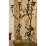 CANDELABRA, a pair,