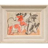 LE CORBUSIER 'Deux Femme Seated', 1938, original lithograph, oeuvre plastique peintures et dessins,