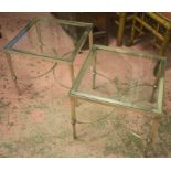 LAMP TABLES, a pair,