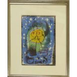 JOAN MIRO 'Untitled', lithograph in colours, 32cm x 25cm, framed and glazed.