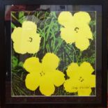ANDY WARHOL 'Flowers', lithograph with signature in the plate 1282/2400, CMOA stamp verso,