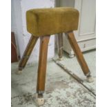 POMMEL HORSE, early 20th century by Niels Larsen and Son, Leeds, with adjustable supports, 125cm W.