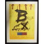 After ANTONI TAPIES 'Centenari del Futbol Club Barcelona', lithograph, authorised by F.C.