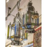 HANGING LANTERNS, two, Moroccan,