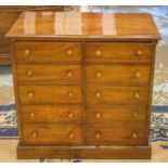 COLLECTORS CHEST, 19th century mahogany with two banks of five drawers, 75cm x 43cm x 73cm H.