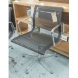 VITRA ALUMINIUM GROUP DESK CHAIR, by Charles and Ray Eames, 58cm W.