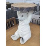 SIDE TABLE, stylised polar bear form, 53cm H.