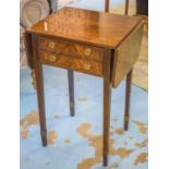 BEDSIDE/LAMP TABLES, a pair,