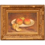 FRENCH SCHOOL 'Still life study', oil on board, 20cm x 26cm, framed.