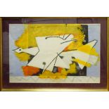 GEORGES BRAQUE 'White Bird', lithograph in colours, with initials in the stone, 37cm x 54cm,