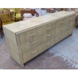 R&Y AUGOUSTI SIDEBOARD, of substantial proportions, shagreen finish,