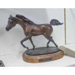 LIMITED EDITION EQUESTRIAN BRONZE, 'The Boss', signed H.A. Fadhli M.D.