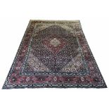 FINE TABRIZ MAHI DESIGN CARPET, 295cm x 196cm, concentric Mahi design fields,