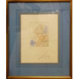 SALVADOR DALI 'Nude', hand coloured etching, numbered 93/95 and signed in pencil,