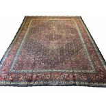 ANTIQUE TABRIZ CARPET, 372cm x 268cm,