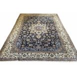 FINE PERSIAN ISPHAHAN PART SILK CARPET, 342cm x 251cm,