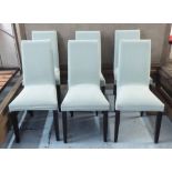 LIGNE ROSET FRENCH DINING CHAIRS, a set of six, by Didier Gomel, 97cm H (with faults).