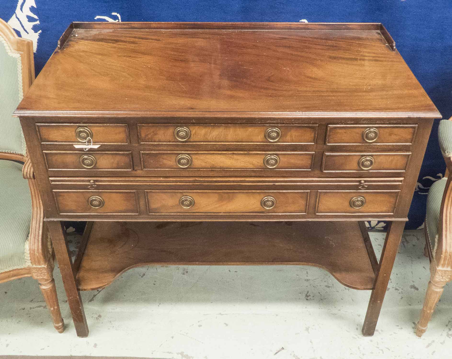 SERVING/CUTLERY CABINET, Georgian style, mahogany, with fitted drawers, 96cm W x 52cm D x 85cm H.