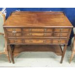 SERVING/CUTLERY CABINET, Georgian style, mahogany, with fitted drawers, 96cm W x 52cm D x 85cm H.