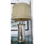 JOHN RICHARD TABLE LAMP, painted mercury glass base, with shade, 85cm H.