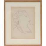 HENRI MATISSE 'Portrait de femme', collotype, edition 950, 1943, 33cm x 25cm, framed and glazed.