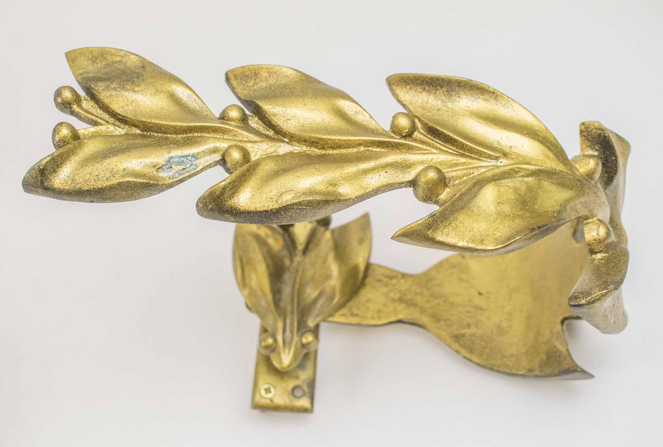 TIE BACKS, a set of six, early 20th century, gilt bronze, comprising two large 26cm W, - Image 2 of 2