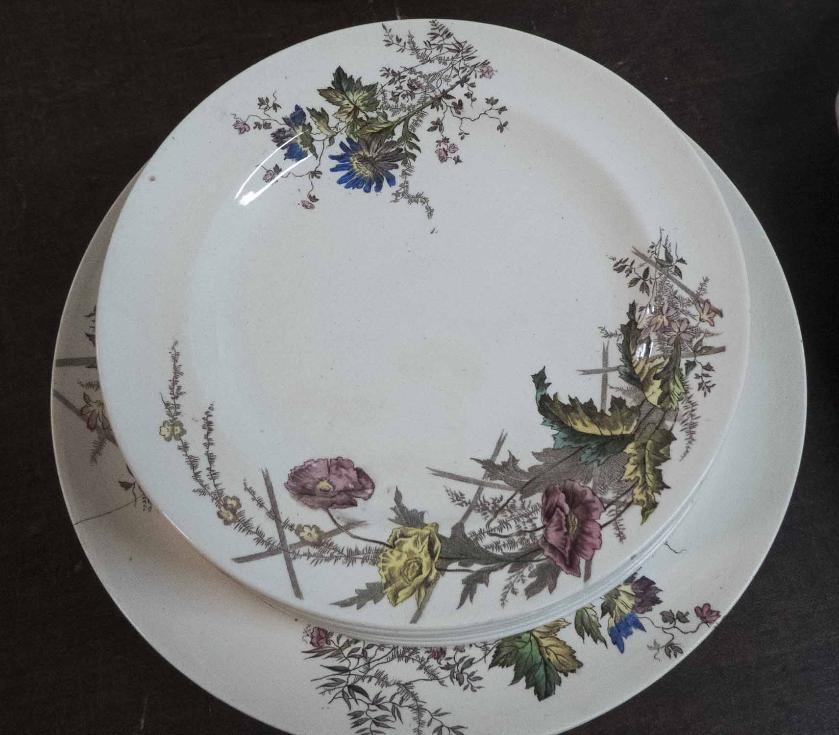 BURGESS & LEIGH 'POPPY' DINNER SERVICE, late Victorian, - Image 3 of 5